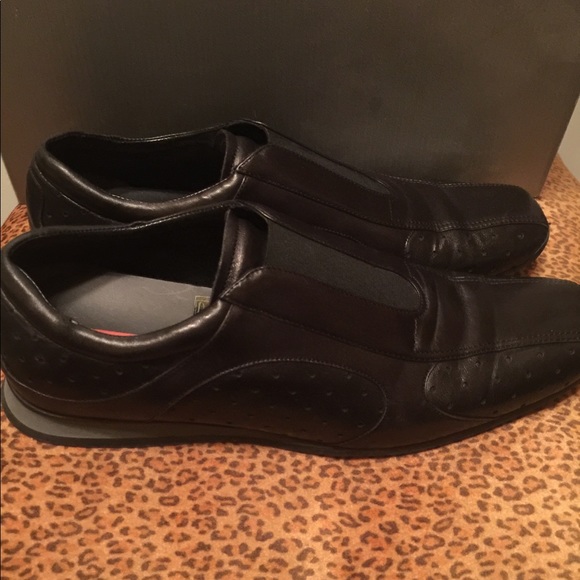 Prada authentic leather slip on sneaker - Picture 3 of 5